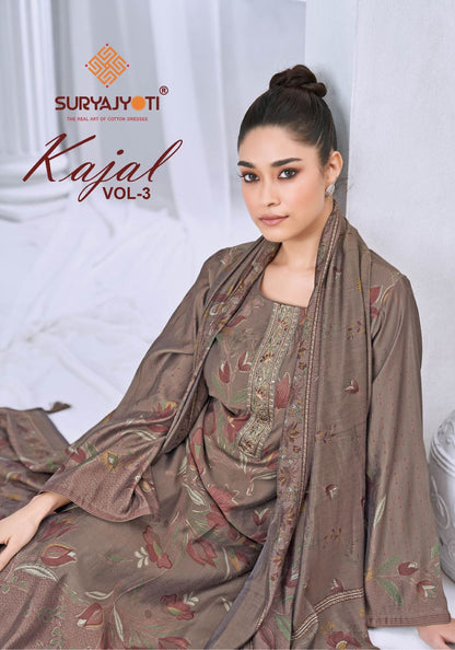 Kajal Vol 3 Suryajyoti Modal Pant Style Suits Exporter Ahmedabad