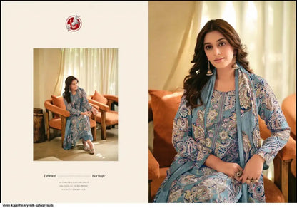 Kajal Vol 3 Vivek Muslin Pant Style Suits Supplier Ahmedabad
