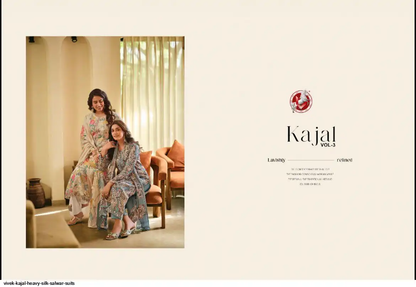 Kajal Vol 3 Vivek Muslin Pant Style Suits Supplier Ahmedabad