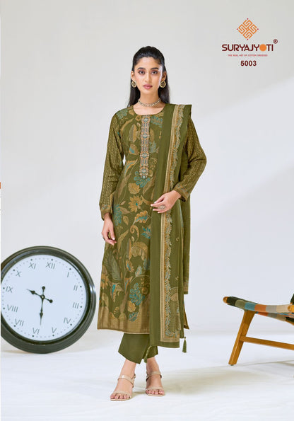 Kajal Vol 5 Suryajyoti Modal Silk Pant Style Suits Wholesaler India