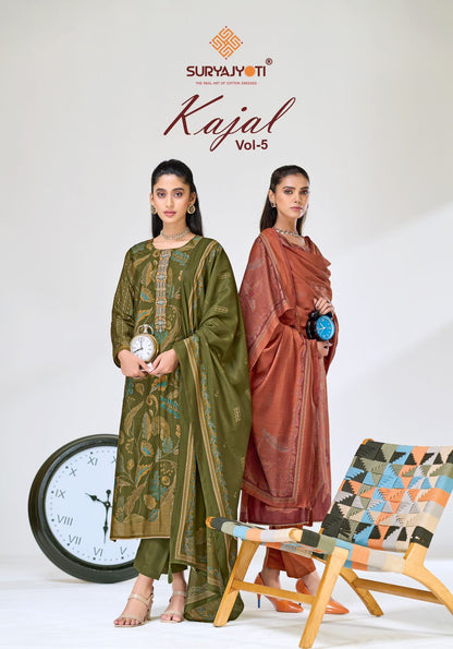 Kajal Vol 5 Suryajyoti Modal Silk Pant Style Suits Wholesaler India