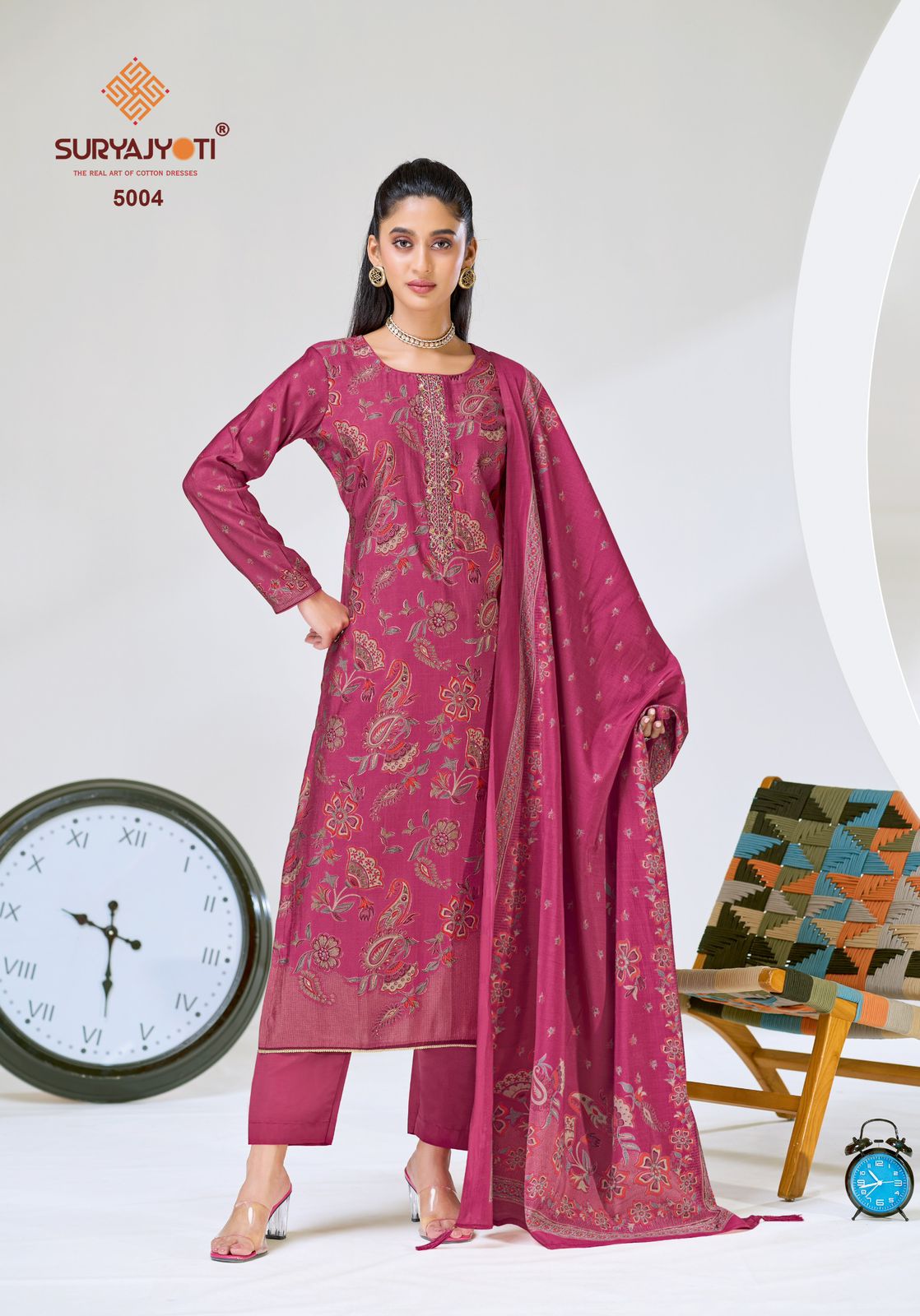 Kajal Vol 5 Suryajyoti Modal Silk Pant Style Suits Wholesaler India