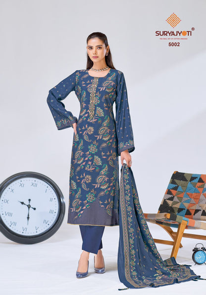Kajal Vol 5 Suryajyoti Modal Silk Pant Style Suits Wholesaler India