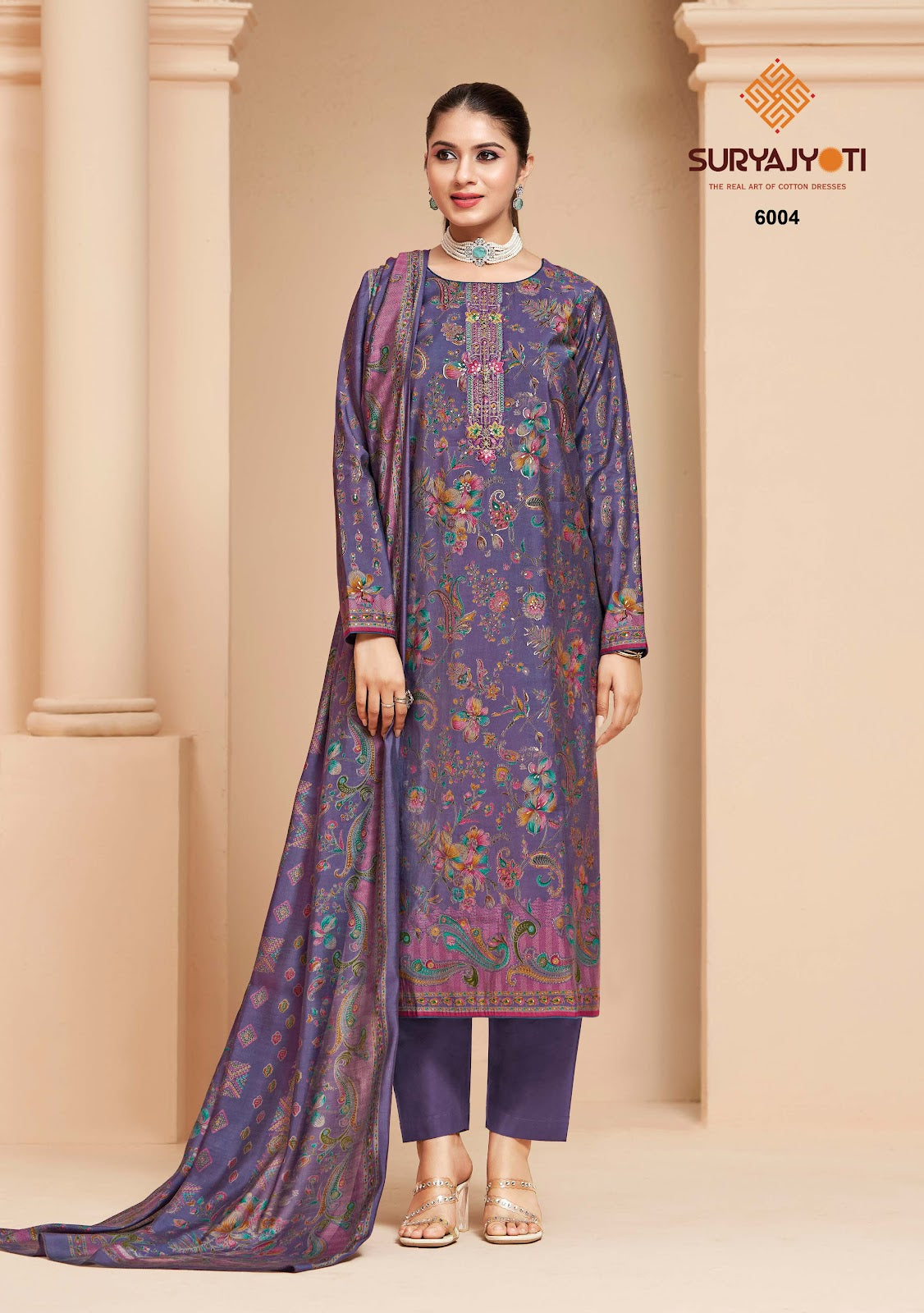 Kajal Vol 6 Suryajyoti Modal Silk Pant Style Suits Wholesaler Ahmedabad