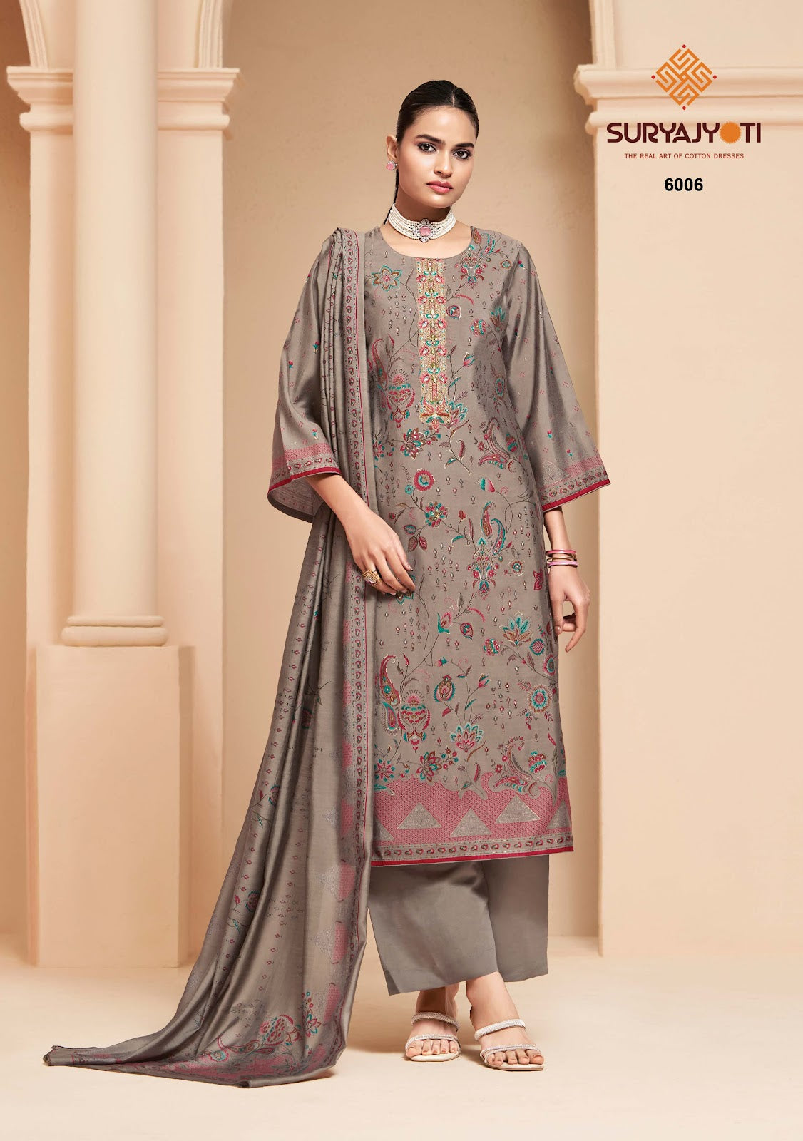 Kajal Vol 6 Suryajyoti Modal Silk Pant Style Suits Wholesaler Ahmedabad