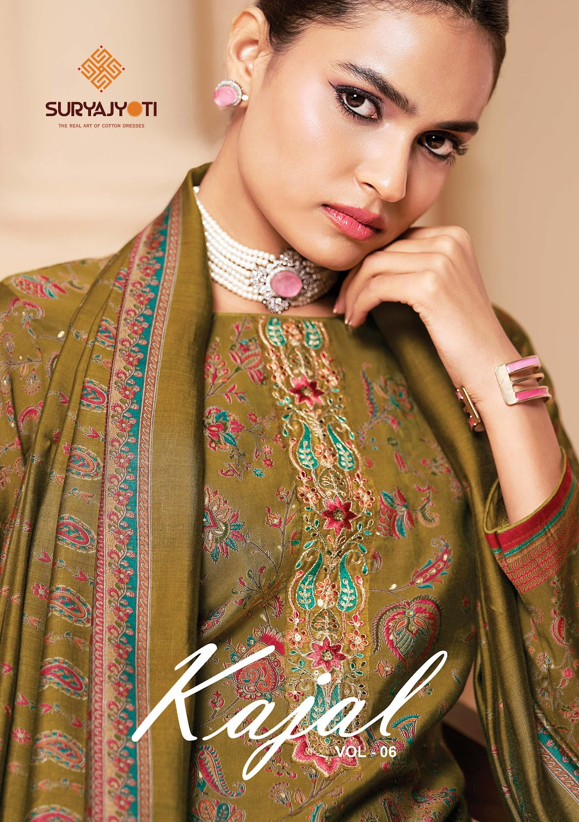 Kajal Vol 6 Suryajyoti Modal Silk Pant Style Suits Wholesaler Ahmedabad