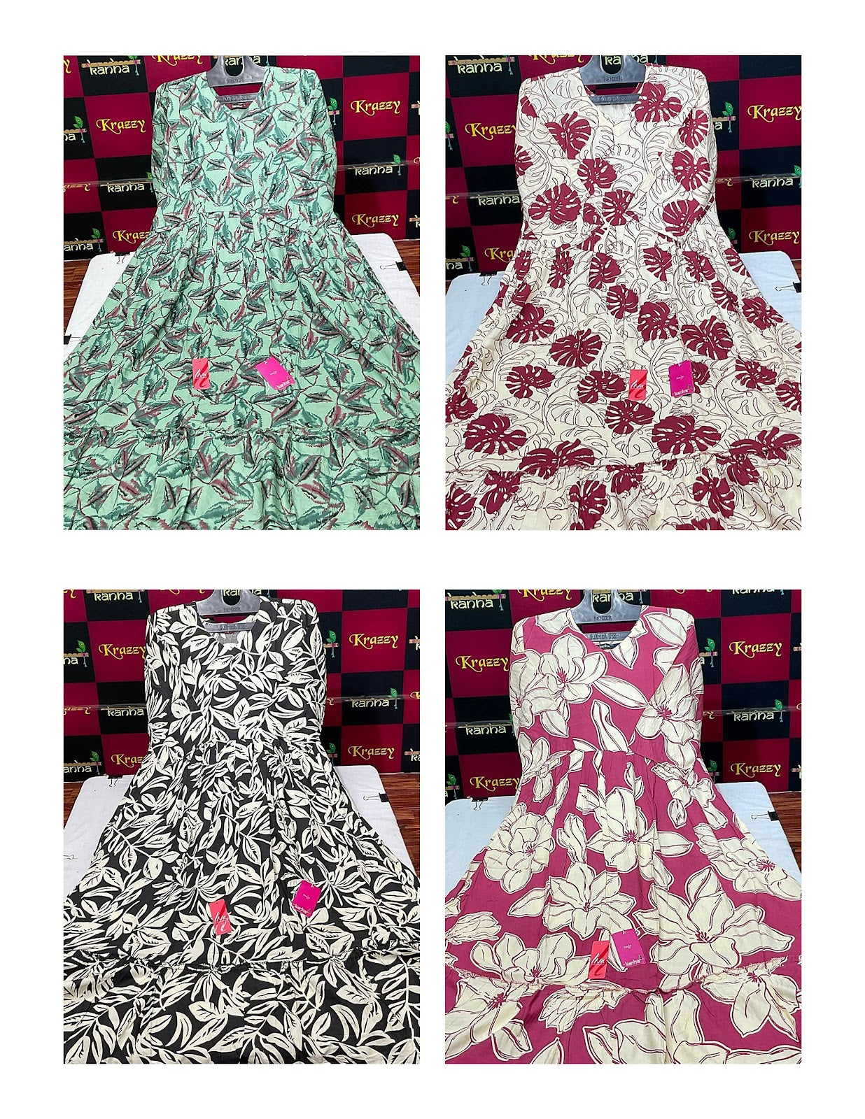 Kajal With Pocket Kanha Reyon Anarkali Kurtis Manufacturer India