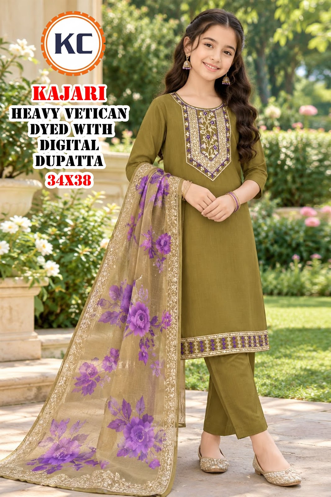 Kajari Vol 9 Kc Vatican Girls Readymade Pant Suits Manufacturer Gujarat