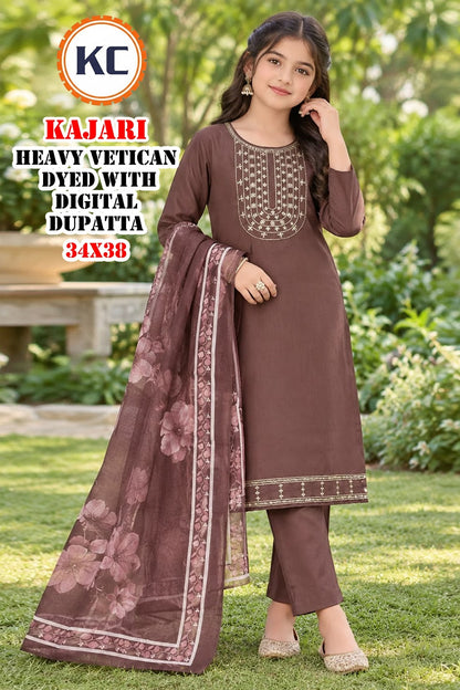 Kajari Vol 9 Kc Vatican Girls Readymade Pant Suits Manufacturer Gujarat