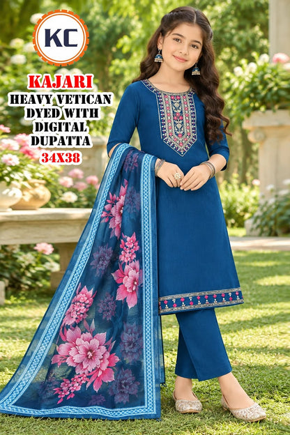 Kajari Vol 9 Kc Vatican Girls Readymade Pant Suits Manufacturer Gujarat