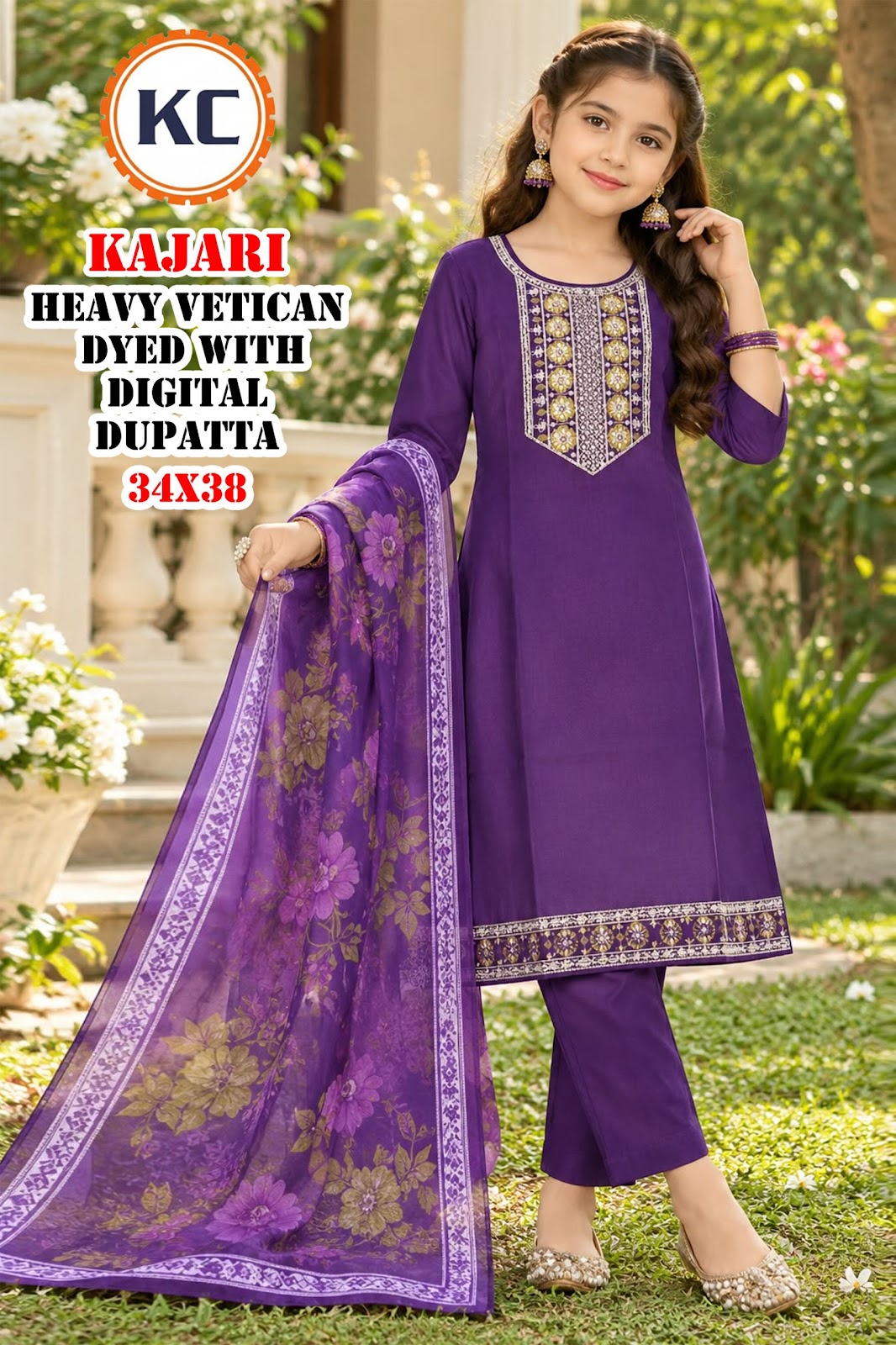 Kajari Vol 9 Kc Vatican Girls Readymade Pant Suits Manufacturer Gujarat