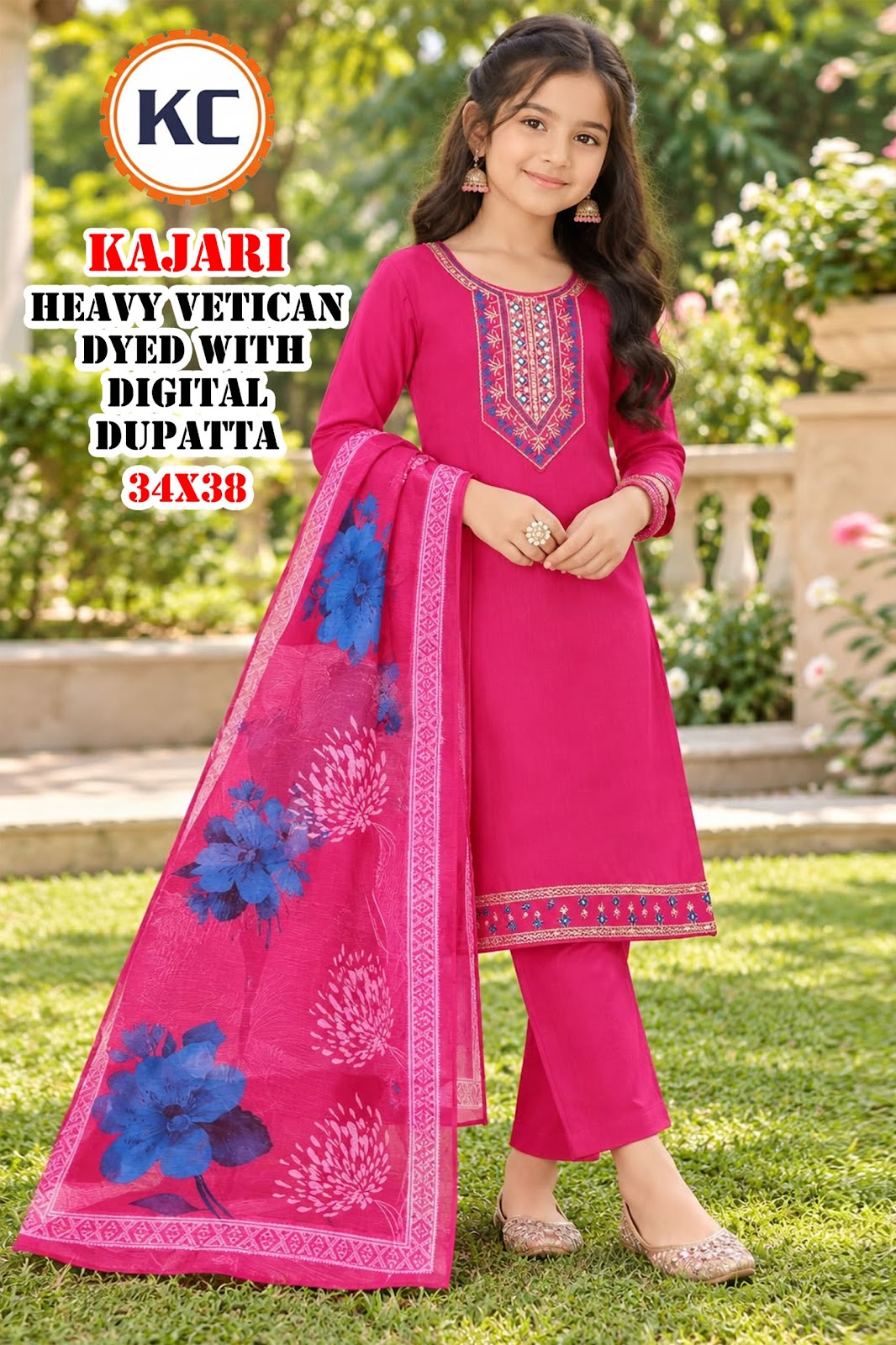 Kajari Vol 9 Kc Vatican Girls Readymade Pant Suits Manufacturer Gujarat
