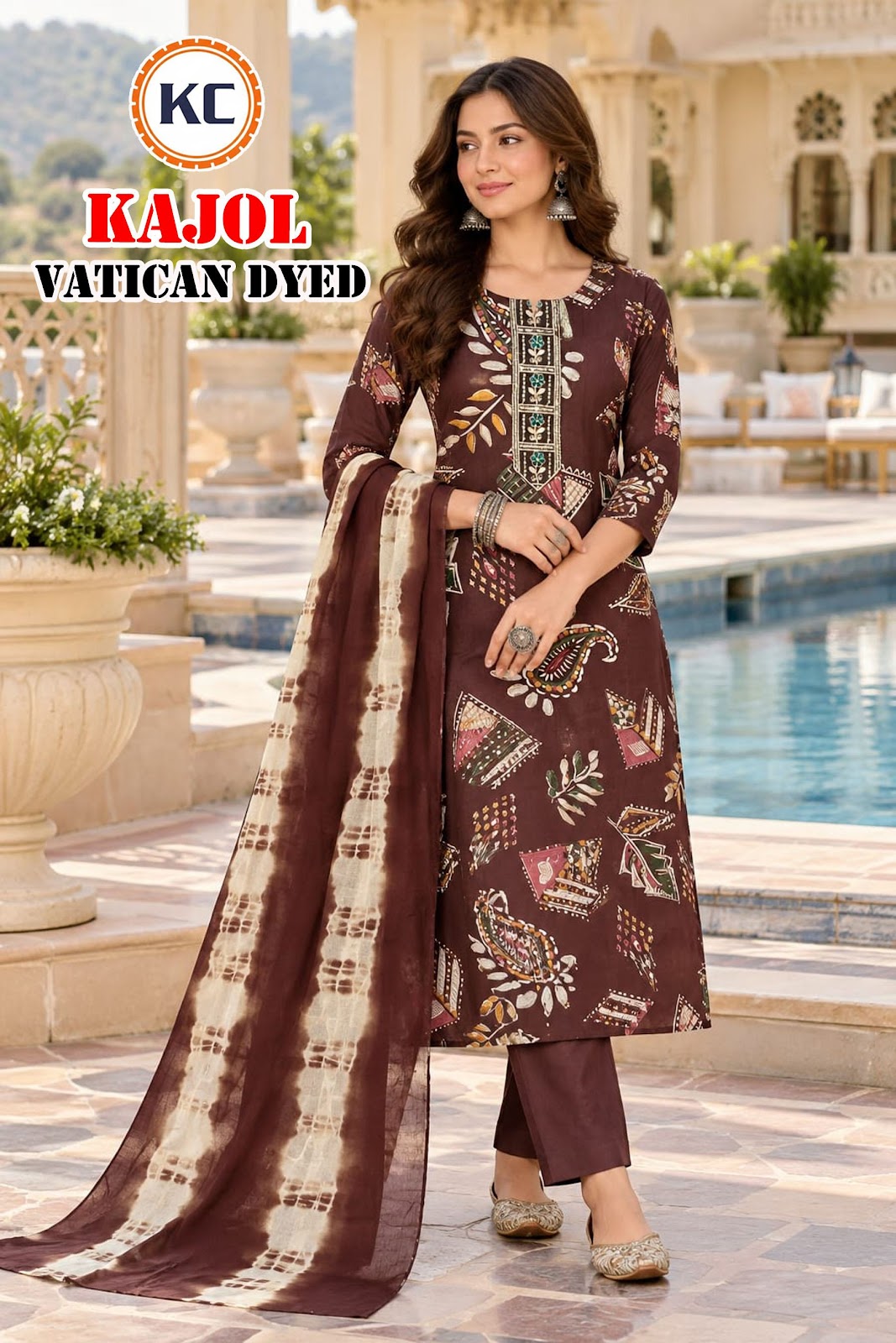 Kajol Vol 6 Kc Vatican Readymade Pant Style Suits Exporter Ahmedabad