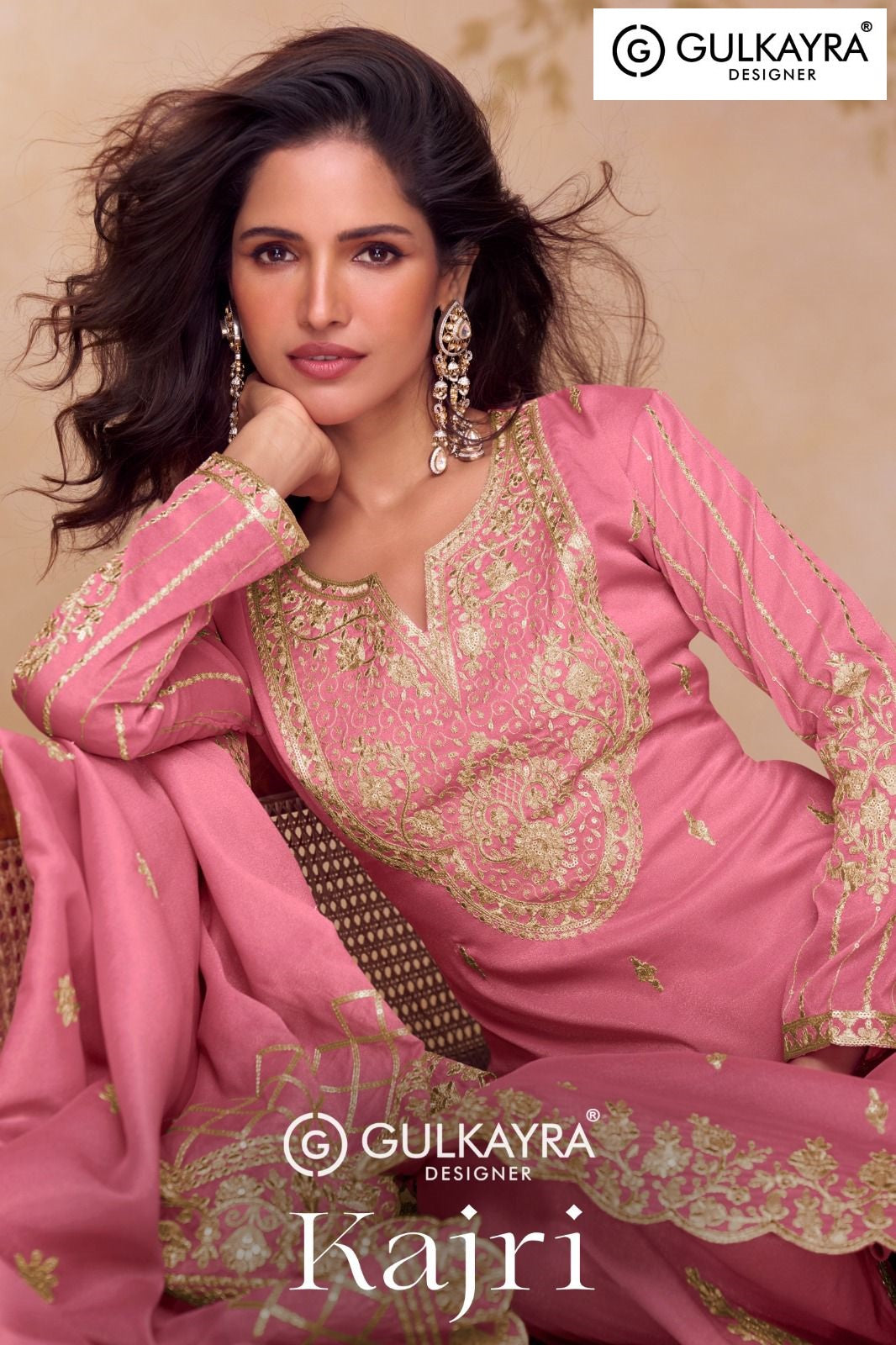 Kajri 7636 Series Gulkayra Designer Simar Silk Readymade Plazzo Style Suits Wholesale