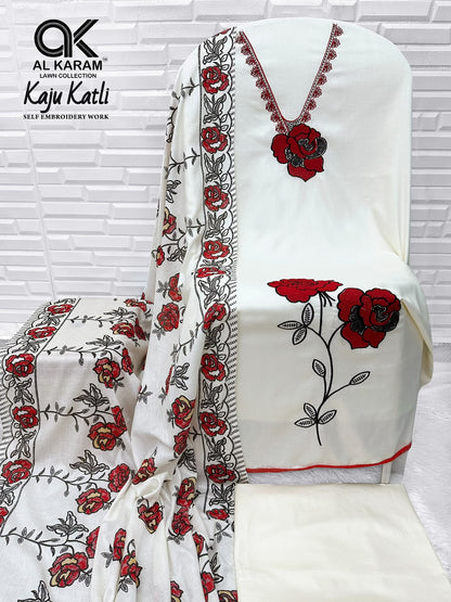 Kaju Katli Al Karam Rayon Karachi Salwar Suits Wholesaler India