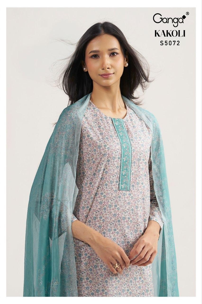 Kakoli S5072 Ganga Cotton Pant Style Suits Supplier Gujarat