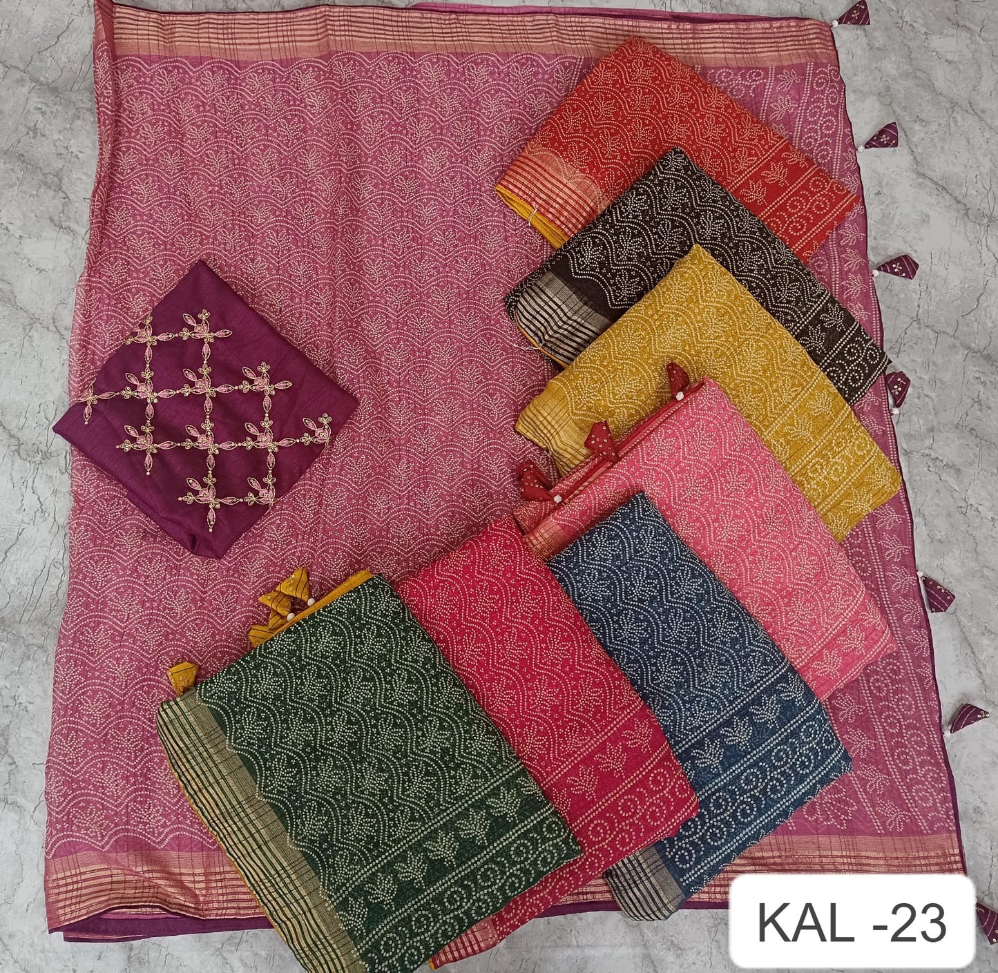 Kal 23 Kalpveli Chiffon Sarees Exporter Gujarat