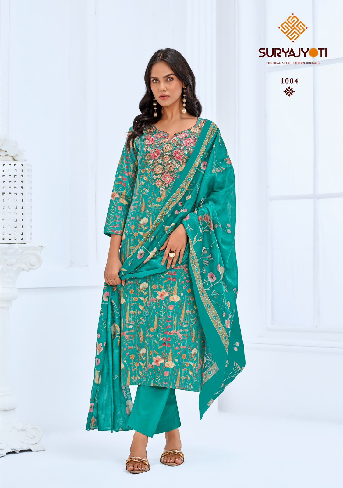 Kala Vol 1 Suryajyoti Readymade Cotton Pant Suits Exporter