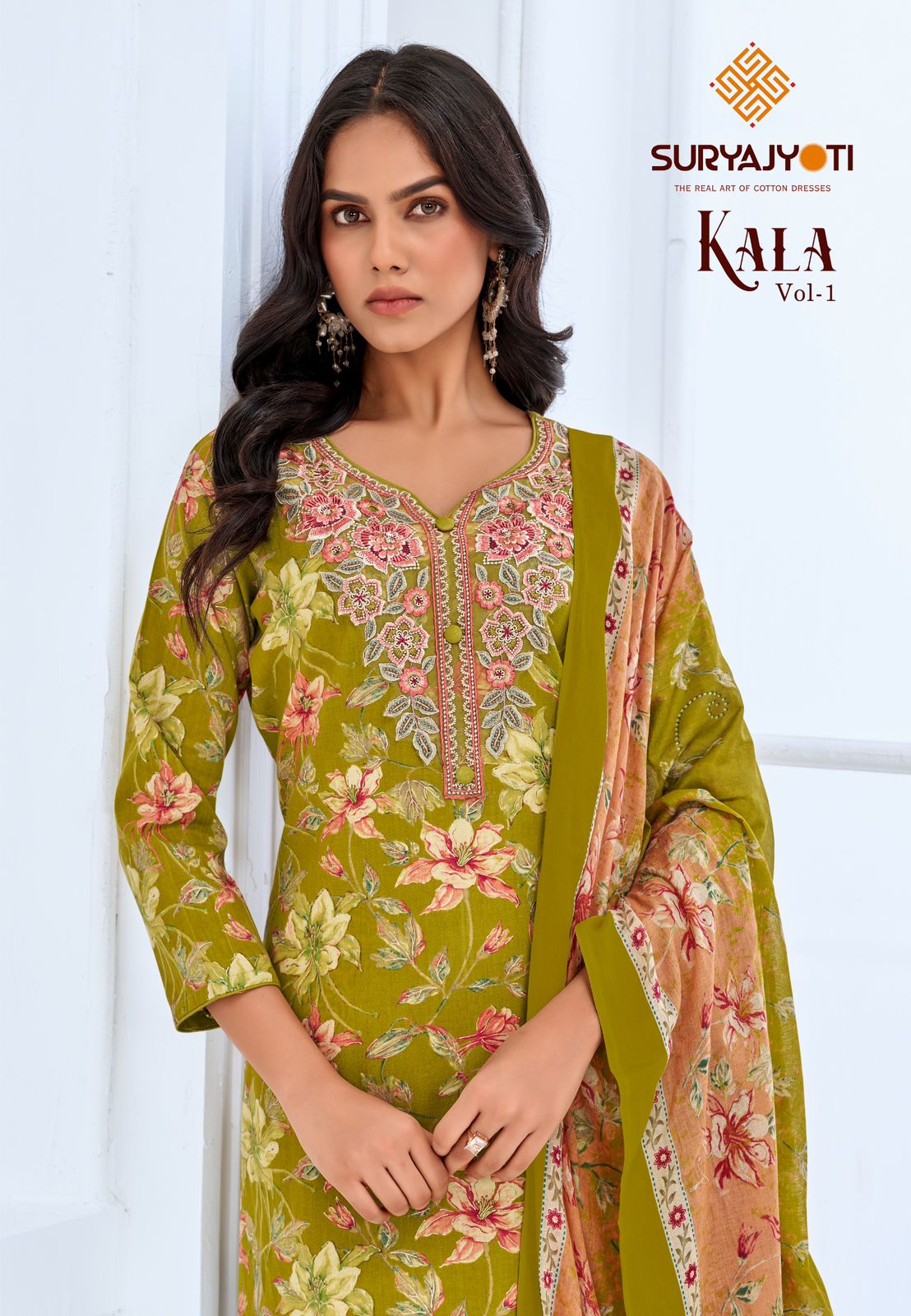 Kala Vol 1 Suryajyoti Readymade Cotton Pant Suits Exporter