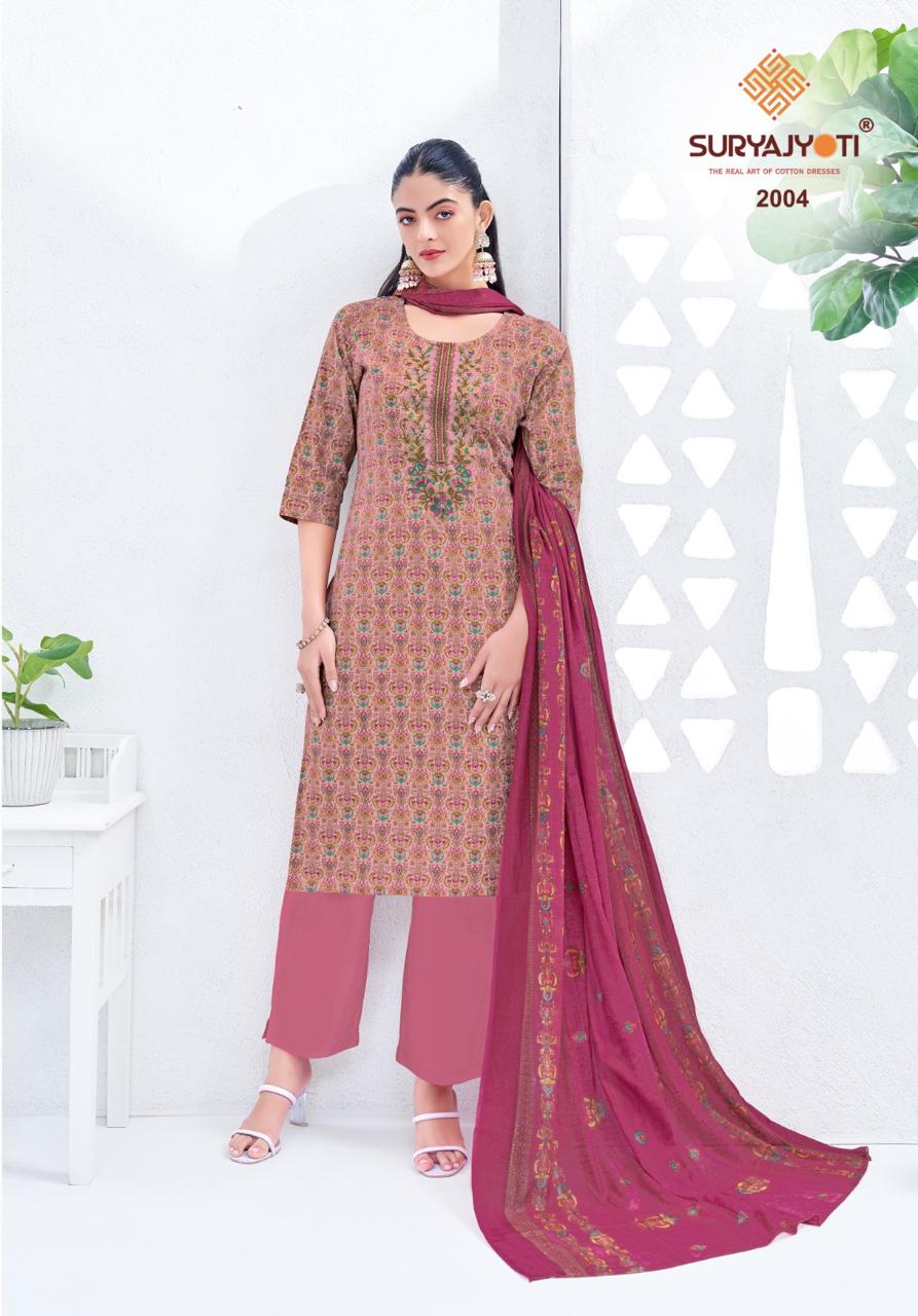 Kala Vol 2 Suryajyoti Readymade Cotton Pant Suits Supplier