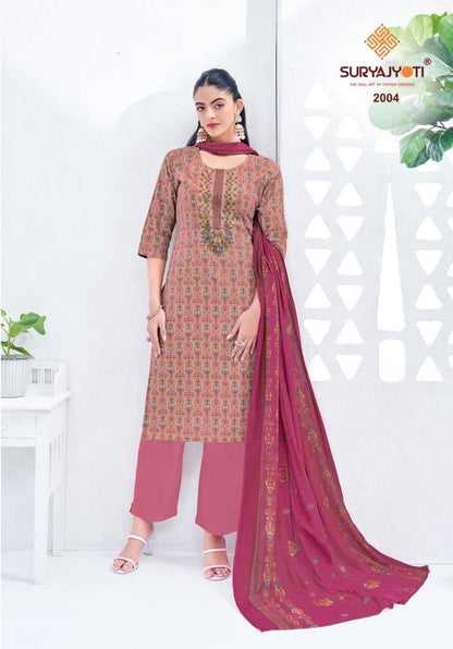 Kala Vol 2 Suryajyoti Readymade Cotton Pant Suits Supplier