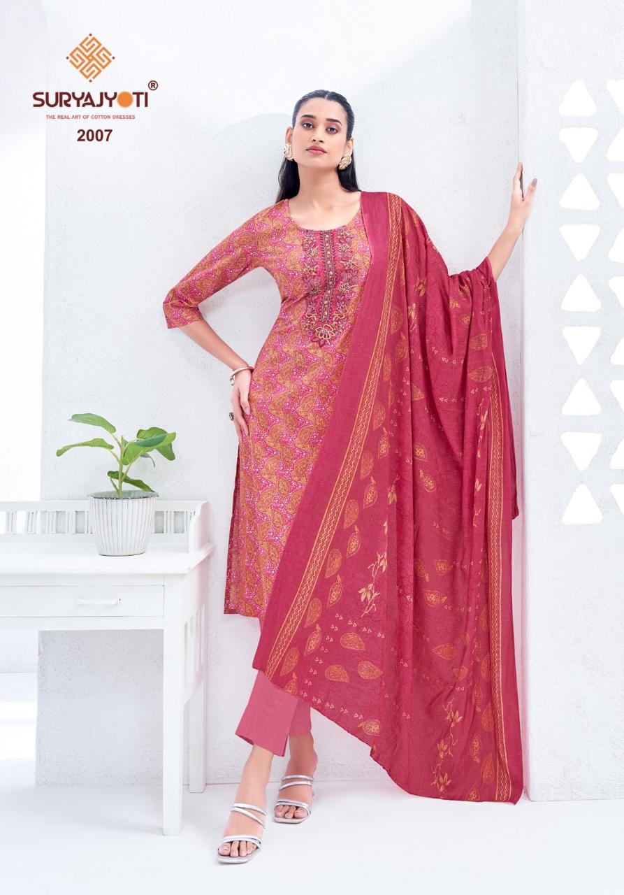 Kala Vol 2 Suryajyoti Readymade Cotton Pant Suits Supplier