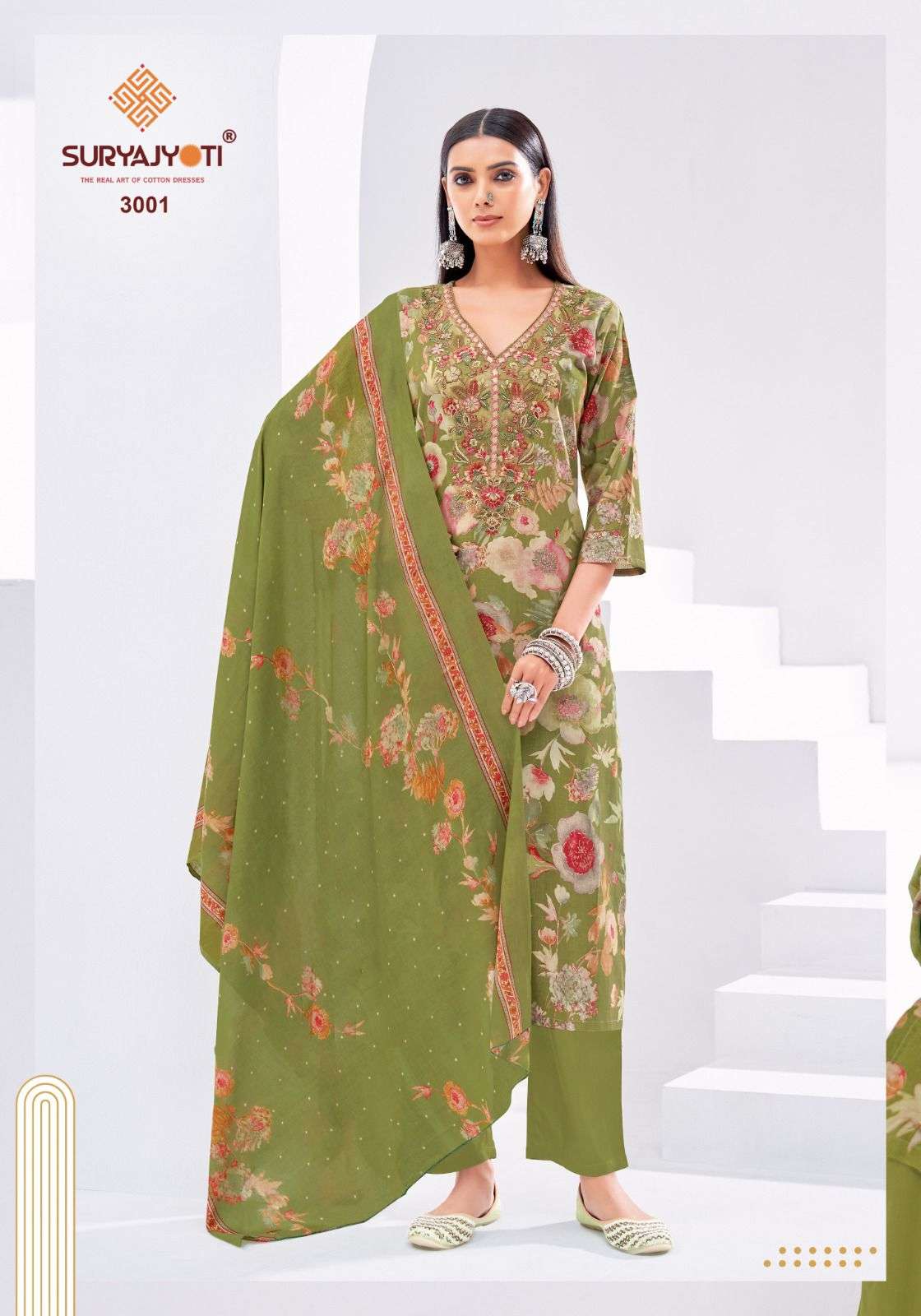 Kala Vol 3 Suryajyoti Readymade Cotton Pant Suits Supplier Gujarat