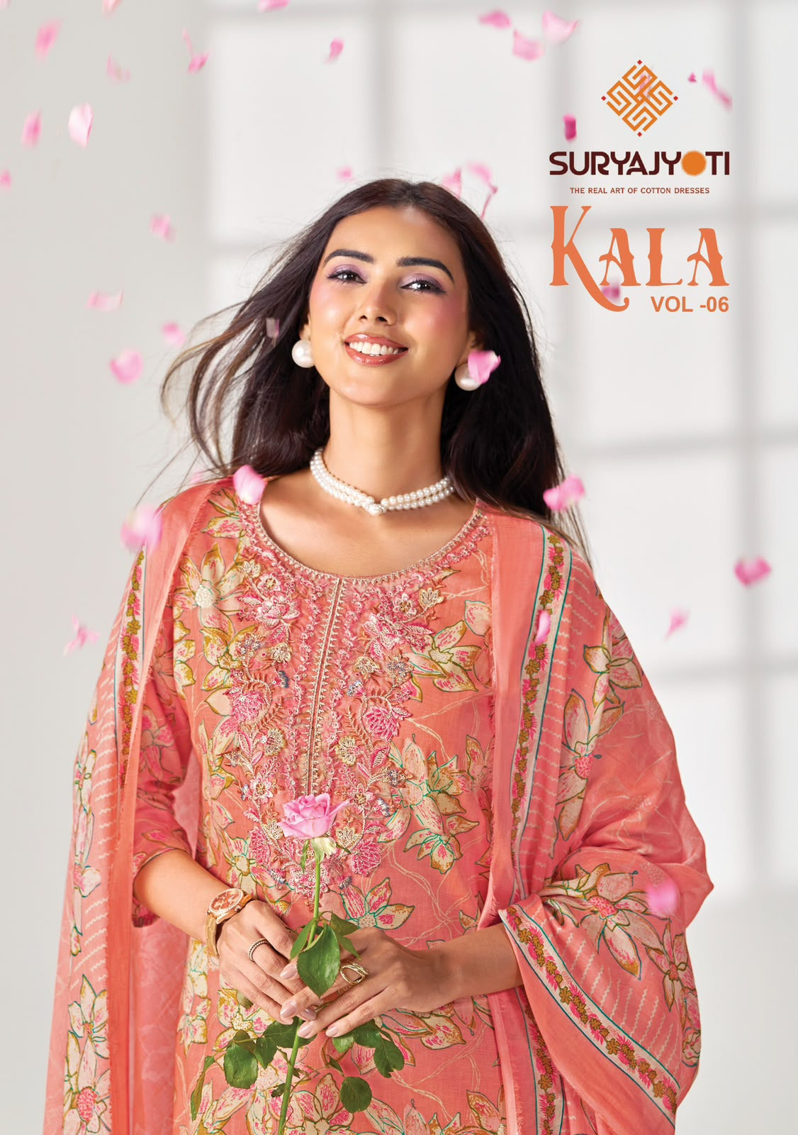 Kala Vol 6 Suryajyoti Readymade Cotton Pant Suits Supplier India