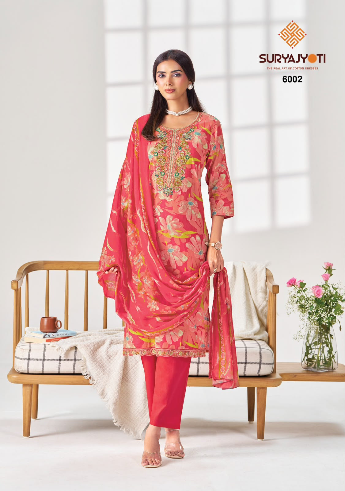 Kala Vol 6 Suryajyoti Readymade Cotton Pant Suits Supplier India