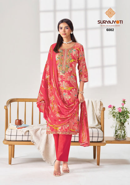 Kala Vol 6 Suryajyoti Readymade Cotton Pant Suits Supplier India