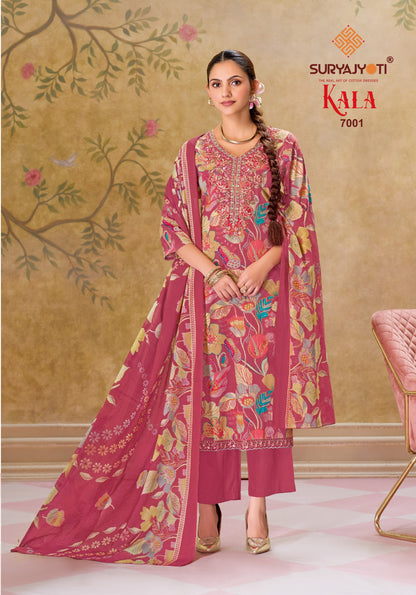 Kala Vol 7 Suryajyoti Readymade Cotton Pant Suits Exporter Ahmedabad