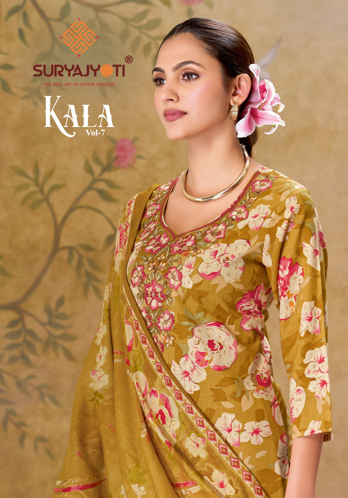 Kala Vol 7 Suryajyoti Readymade Cotton Pant Suits Exporter Ahmedabad