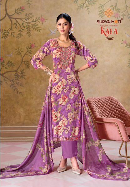Kala Vol 7 Suryajyoti Readymade Cotton Pant Suits Exporter Ahmedabad