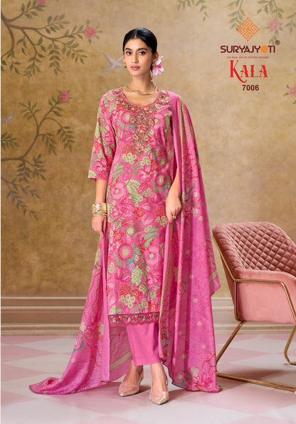 Kala Vol 7 Suryajyoti Readymade Cotton Pant Suits Exporter Ahmedabad