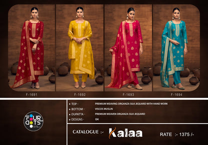 Kalaa Four Dots Weaving Pant Style Suits Supplier Gujarat