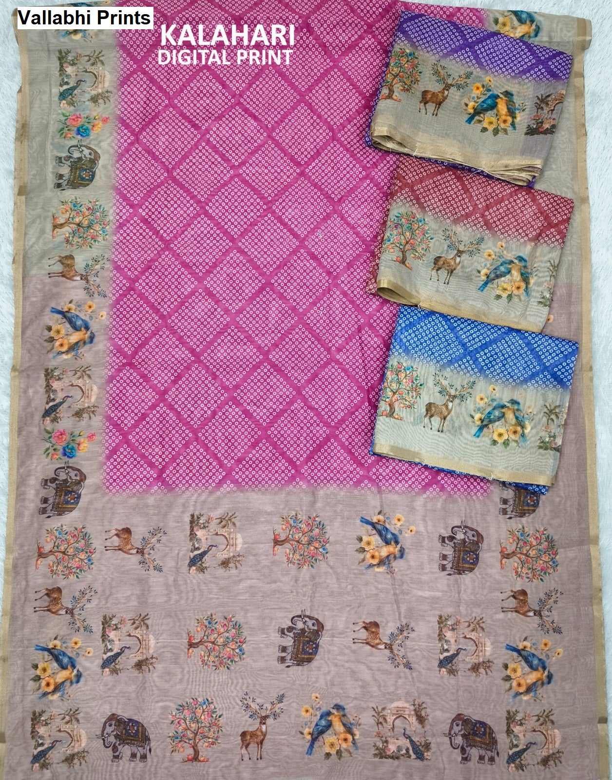 Kalahari Vallabhi Prints Sarees Wholesaler