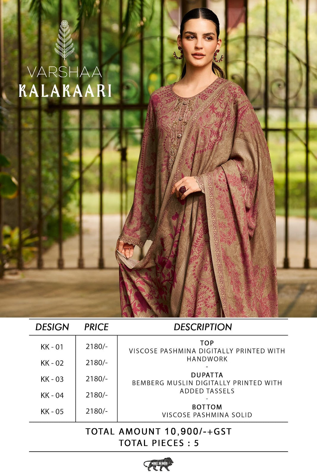 Kalakaari Varshaa Pashmina Suits Wholesaler India