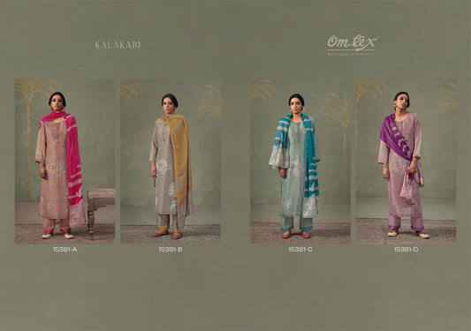 Kalakari Omtex Kanjivaram Silk Pant Style Suits Wholesaler India