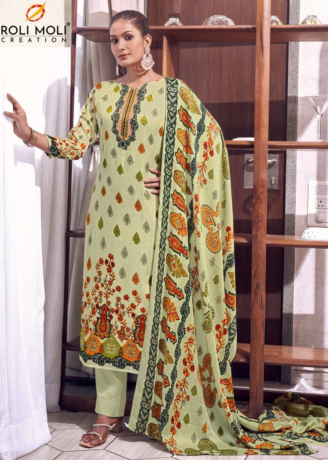 Kalakari Roli Moli Pashmina Suits Wholesaler