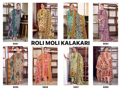 Kalakari Roli Moli Pashmina Suits Wholesaler