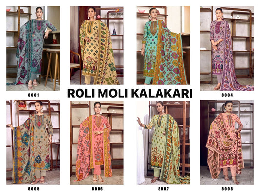 Kalakari Roli Moli Pashmina Suits Wholesaler