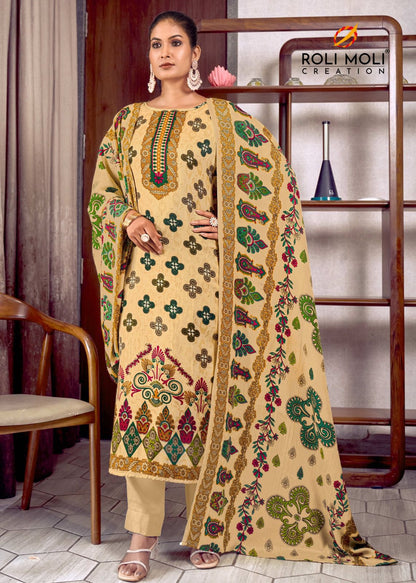 Kalakari Roli Moli Pashmina Suits Wholesaler