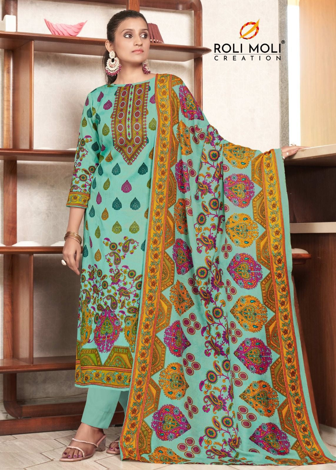 Kalakari Roli Moli Pashmina Suits Wholesaler