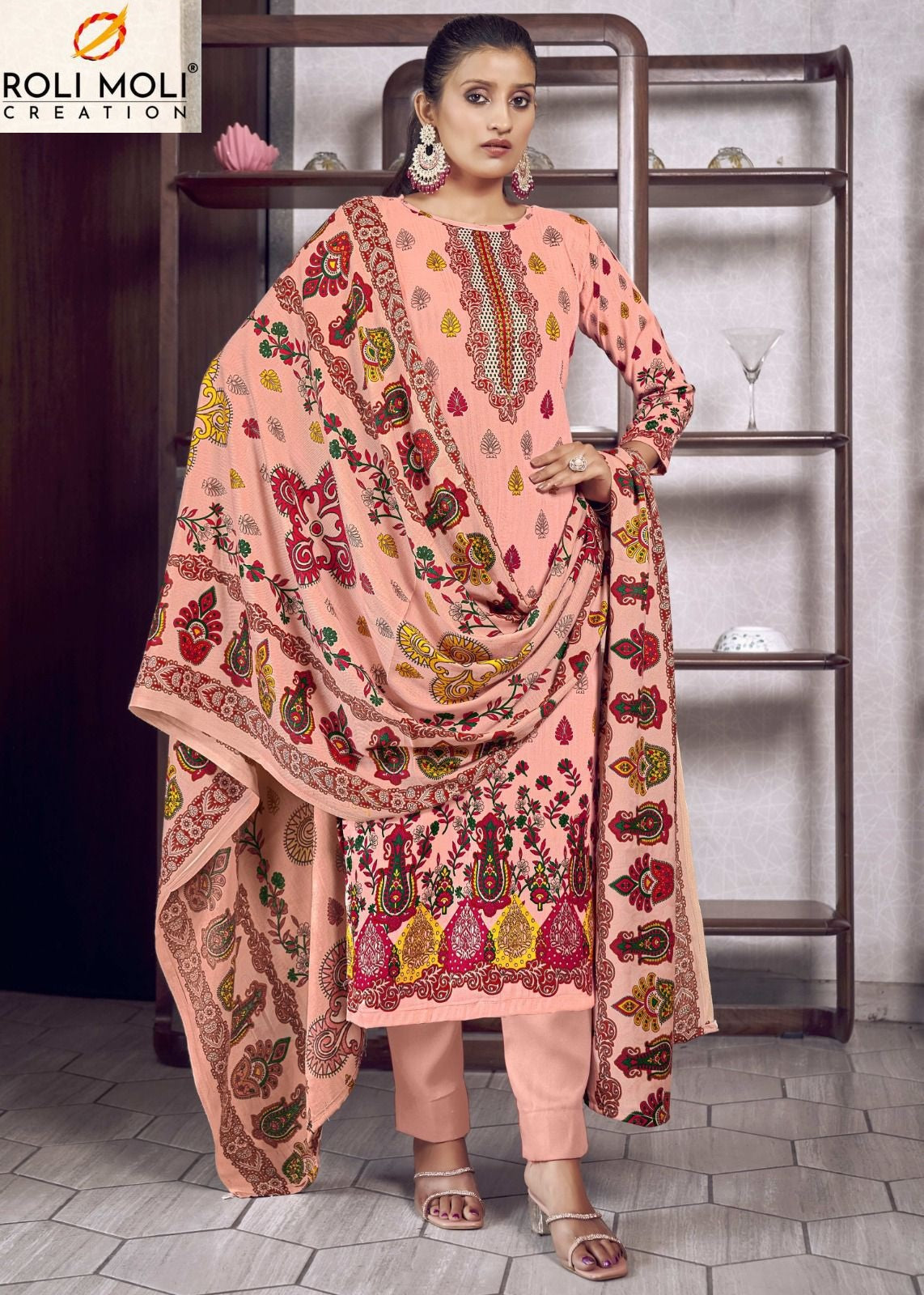 Kalakari Roli Moli Pashmina Suits Wholesaler