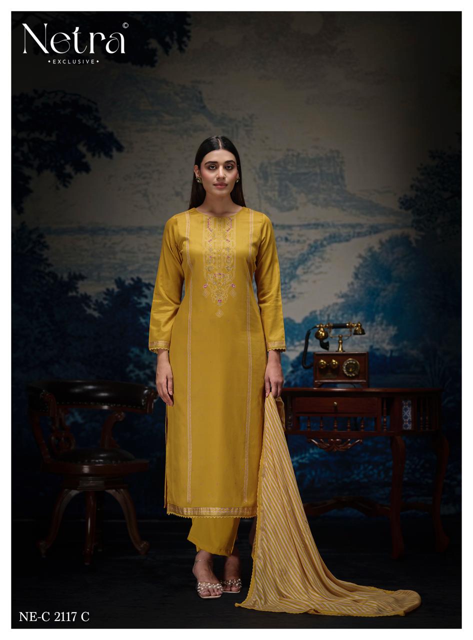 Kalaki Netra Pure Cotton Pant Style Suits Wholesaler Gujarat