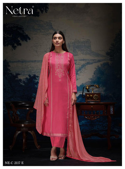 Kalaki Netra Pure Cotton Pant Style Suits Wholesaler Gujarat