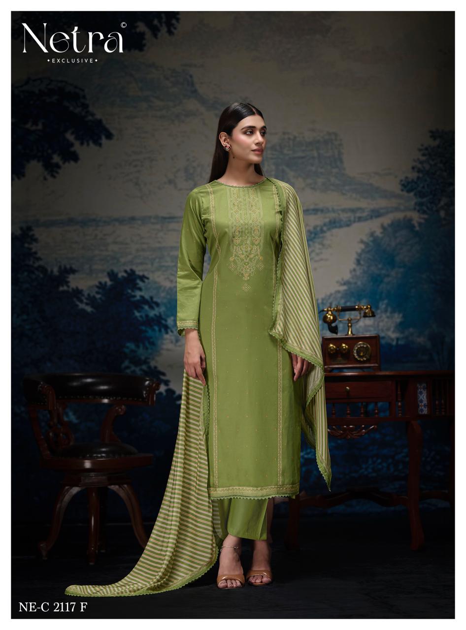 Kalaki Netra Pure Cotton Pant Style Suits Wholesaler Gujarat