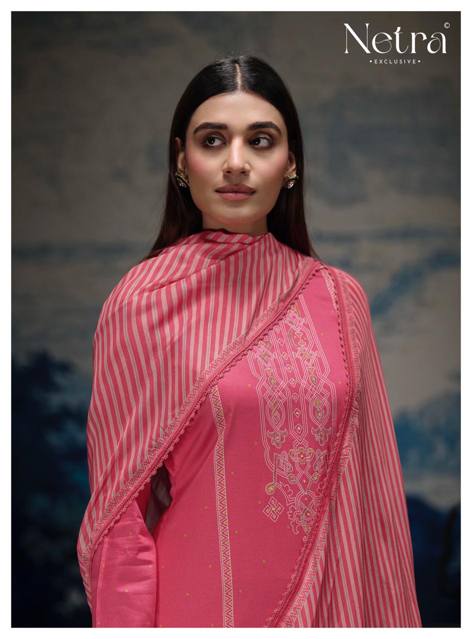 Kalaki Netra Pure Cotton Pant Style Suits Wholesaler Gujarat