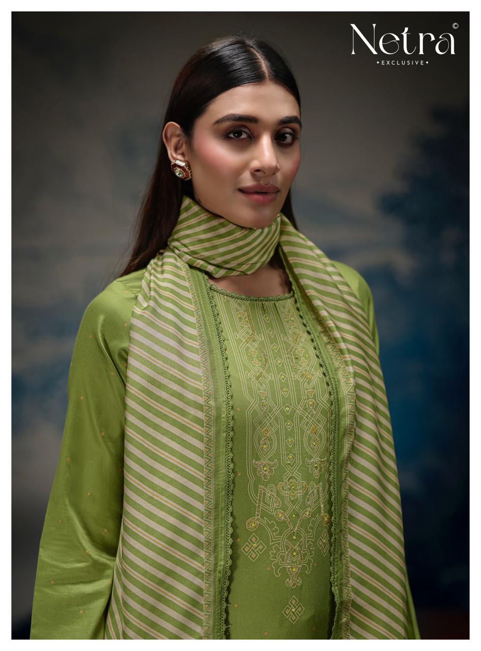 Kalaki Netra Pure Cotton Pant Style Suits Wholesaler Gujarat
