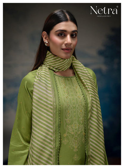 Kalaki Netra Pure Cotton Pant Style Suits Wholesaler Gujarat